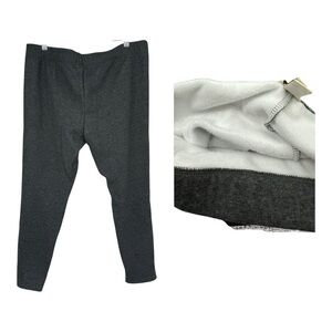 Sonoma Life + Style Faux Fur Lined Leggings Gray‎ XL NWT Cozy Winter